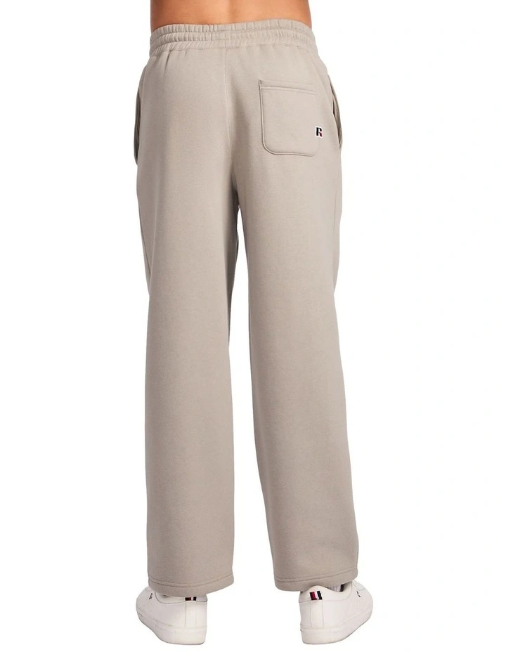 R Logo Straight Leg Men's Track Pants - Grey Stone image 3