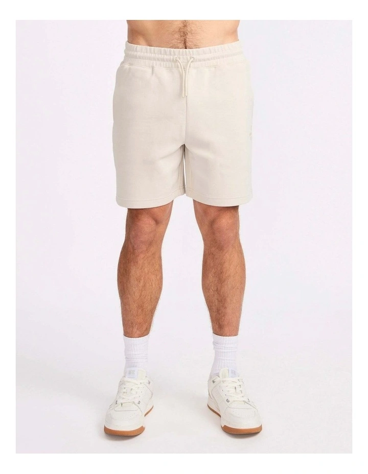R Tech Leisure Mens Track Short - White Sand image 1