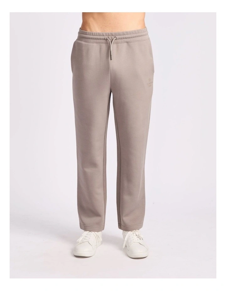 R Tech Open Leg Mens Trackpant - Putty image 1