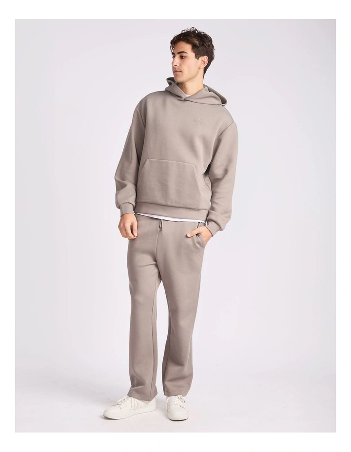 R Tech Open Leg Mens Trackpant - Putty image 5