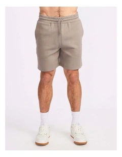R Tech Leisure Mens Track Short - Putty