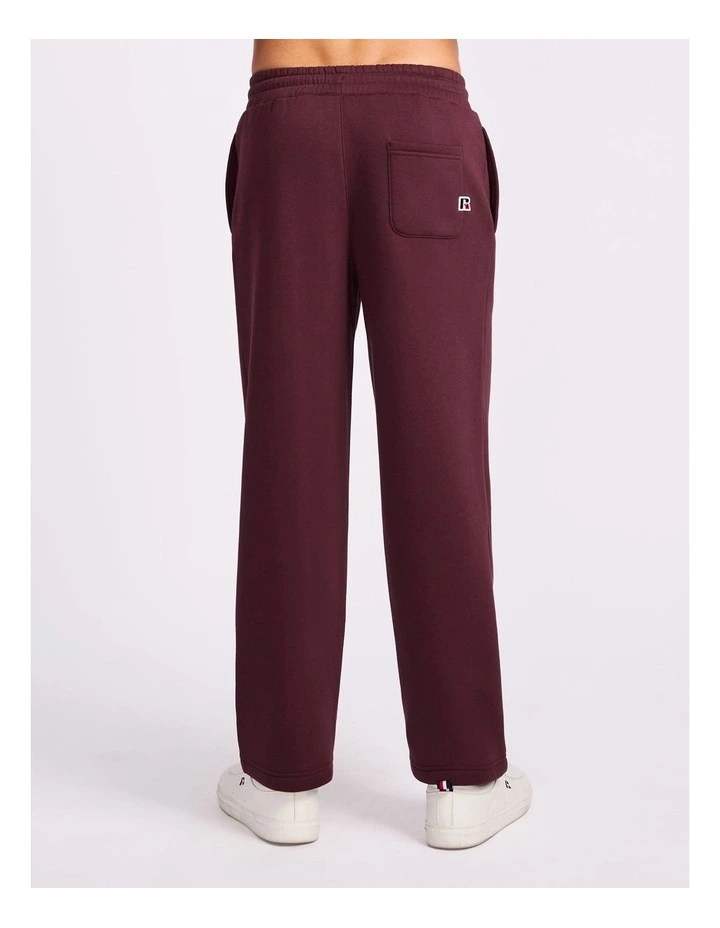 R Logo Straight Leg Mens Track Pants - Plum Wine image 3