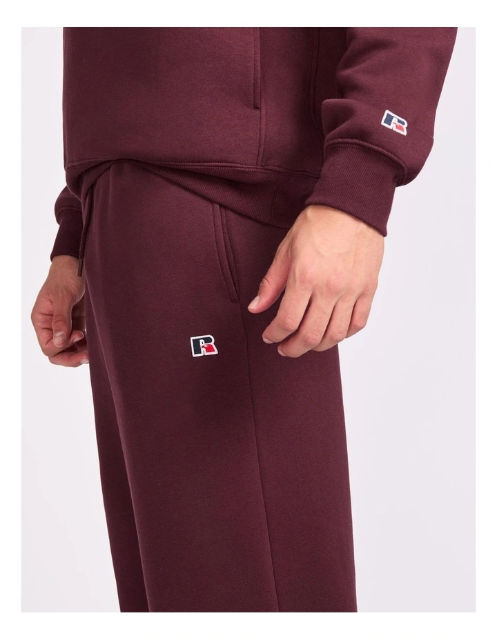 R Logo Straight Leg Mens Track Pants - Plum Wine image 4