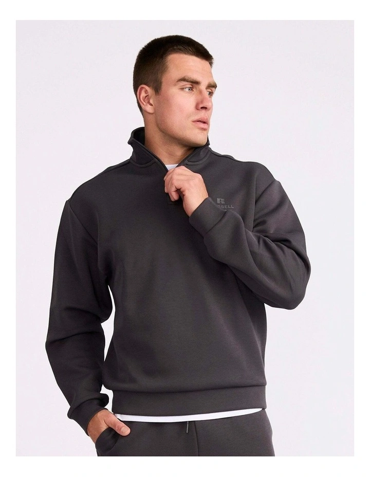 R Tech Leisure Men's Quarter Zip - Dark Grey image 2