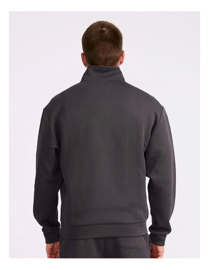 R Tech Leisure Men's Quarter Zip - Dark Grey image 3