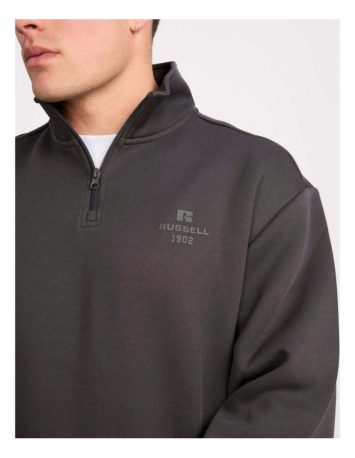 R Tech Leisure Men's Quarter Zip - Dark Grey image 4
