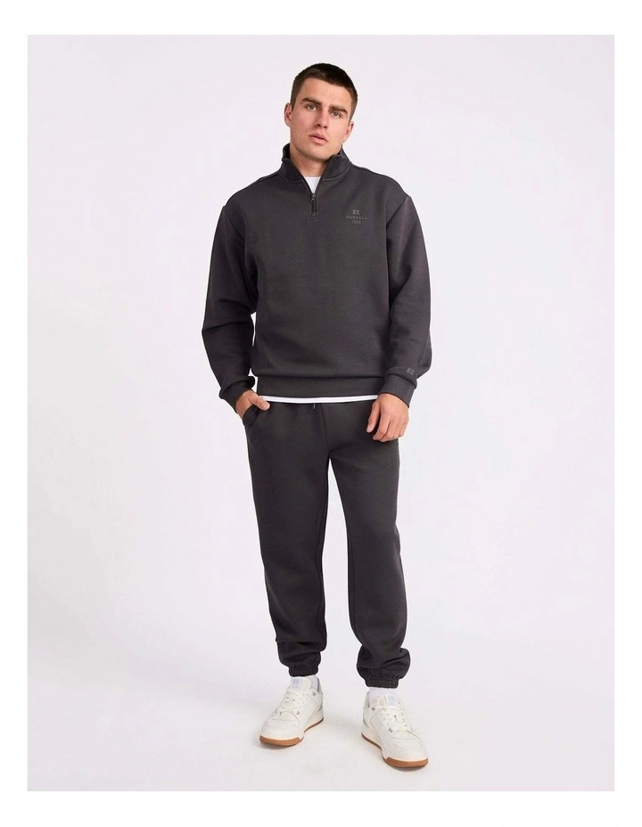 R Tech Leisure Men's Quarter Zip - Dark Grey image 5