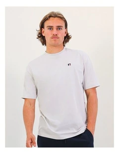 R Logo Oversize Men's Tee - Stone