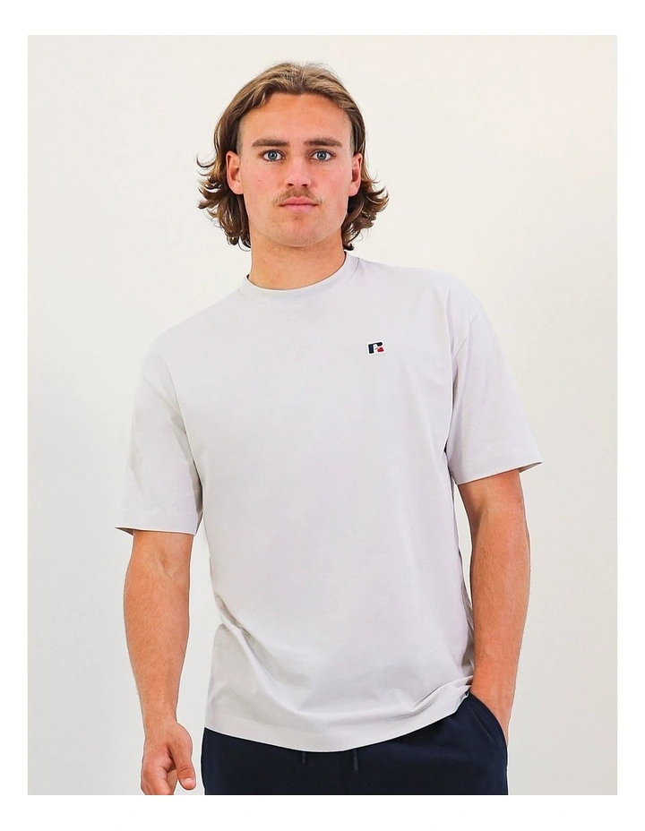 R Logo Oversize Men's Tee - Stone image 1