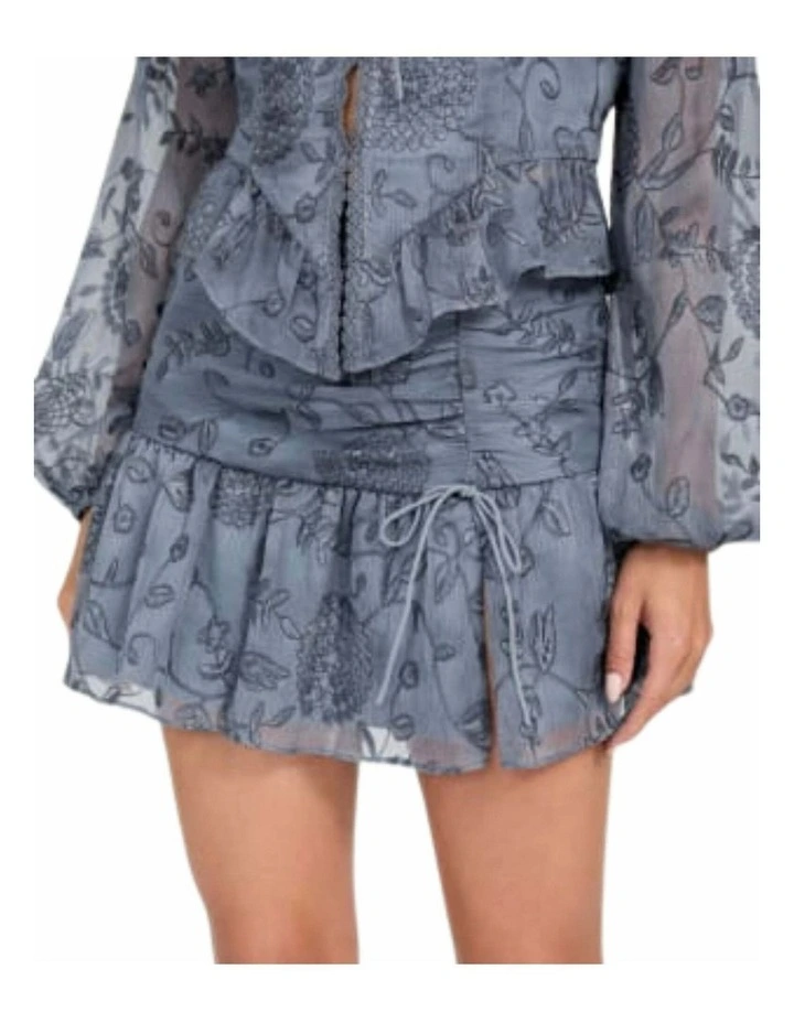 Seiah Mini Skirt in Grey image 4