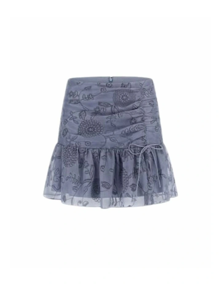 Seiah Mini Skirt in Grey image 6