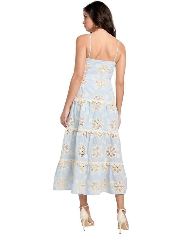 Tabitha Midi Dress in Blue Multi image 2