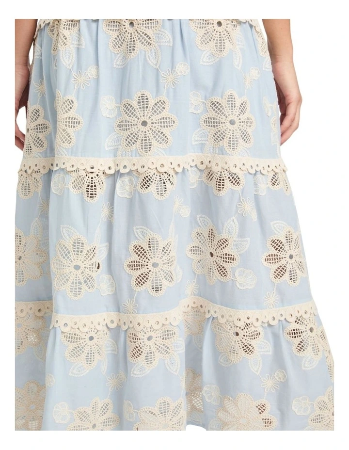 Tabitha Midi Dress in Blue Multi image 5