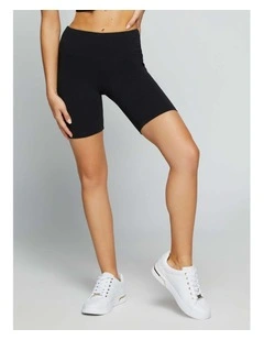 Aline Active Logo Bike Shorts in Black