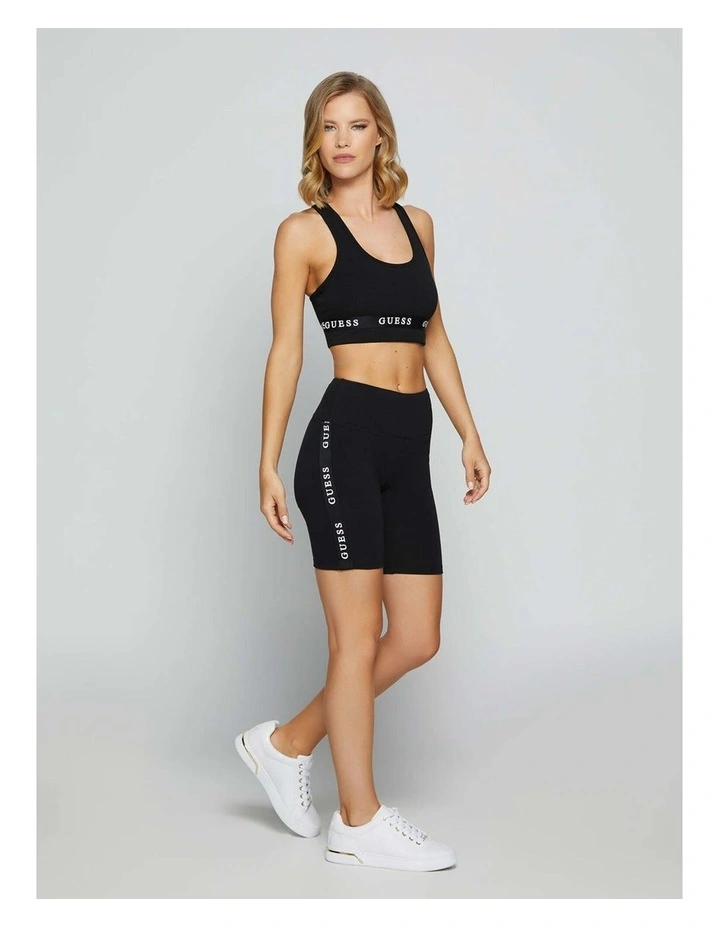 Aline Active Logo Bike Shorts in Black image 3
