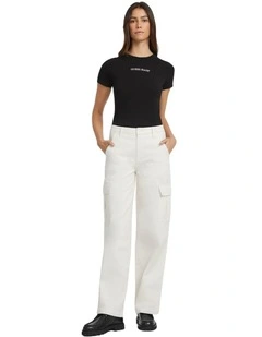 Cargo Chino Pants in Beige