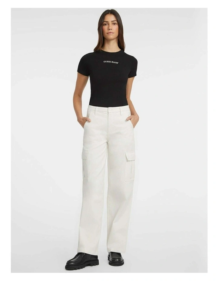 Guess Jeans Cargo Chino Pants in Beige image 2