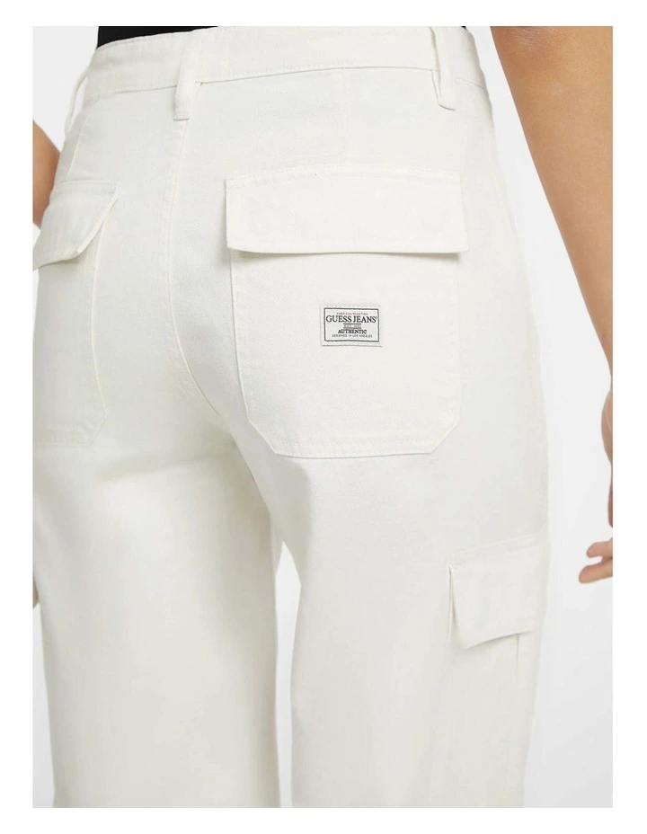 Guess Jeans Cargo Chino Pants in Beige image 4