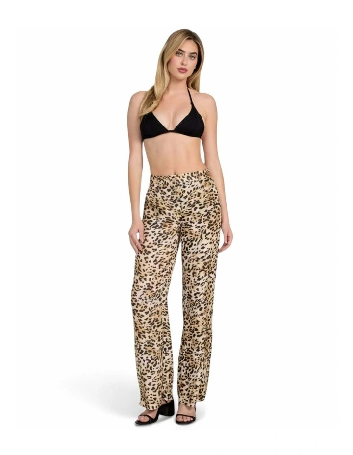 Enora Printed Straight Pant in Brown image 2