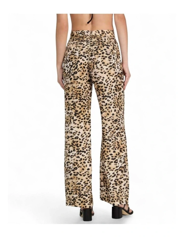 Enora Printed Straight Pant in Brown image 4