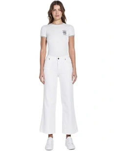 Eco Wide Leg Jeans in White