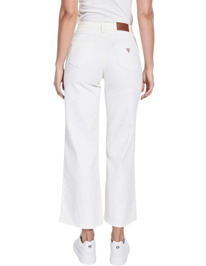 Eco Wide Leg Jeans in White image 2