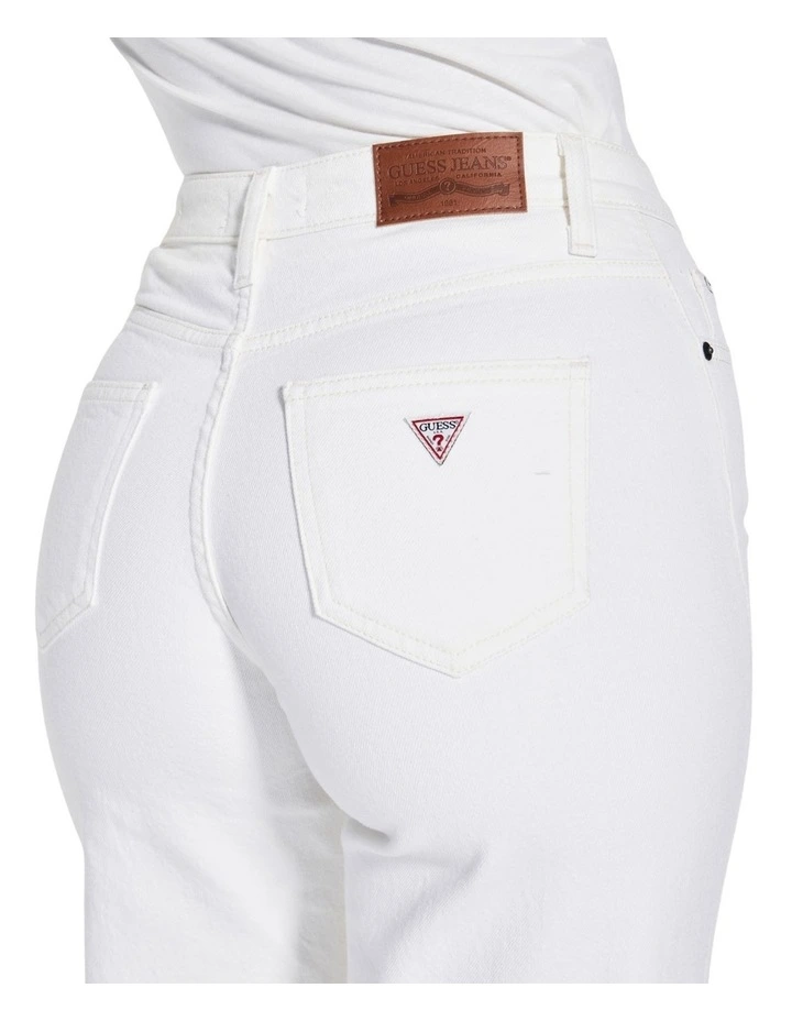 Eco Wide Leg Jeans in White image 7