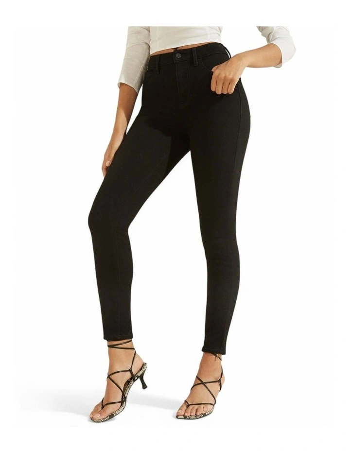 Roxbury 1981 High-Rise Skinny Fit Jeans in Black image 1