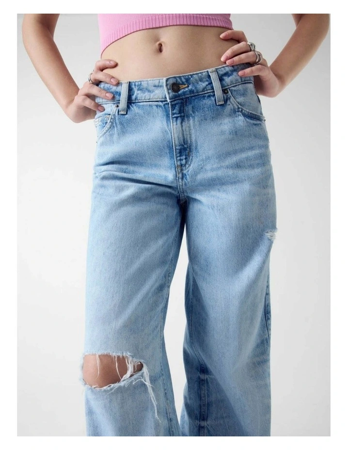 G11 Wide Leg Jeans in Superlight Wash image 3