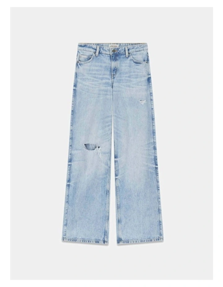 G11 Wide Leg Jeans in Superlight Wash image 5