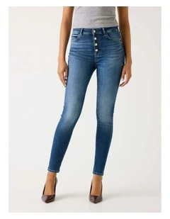 High Rise 1981 Button Jeans in Winter Light