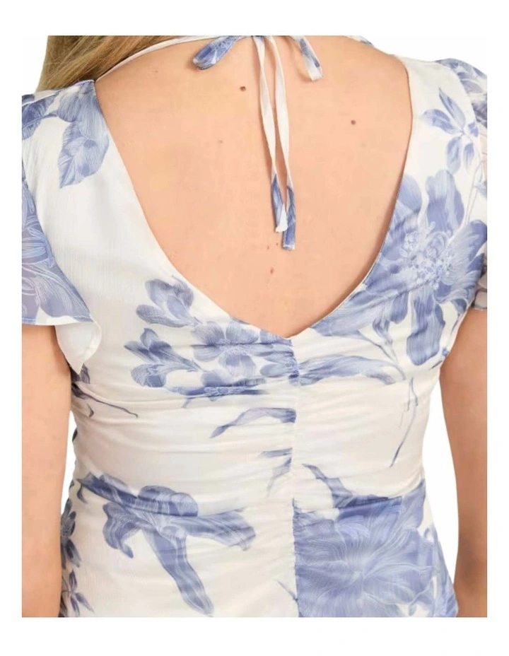 Eco Melanie Chiffon Top in Blue image 5