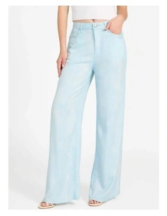 High-Rise Bellflower Wide Leg Pants in Light Wash