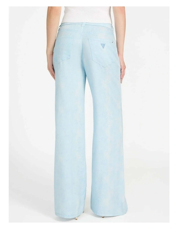 High-Rise Bellflower Wide Leg Pants in Light Wash image 4