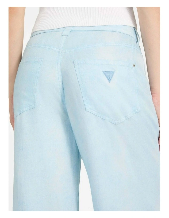 High-Rise Bellflower Wide Leg Pants in Light Wash image 5