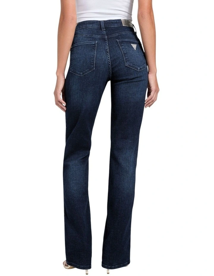 Sexy Straight Jeans in Snow Fall in Dark Wash image 4
