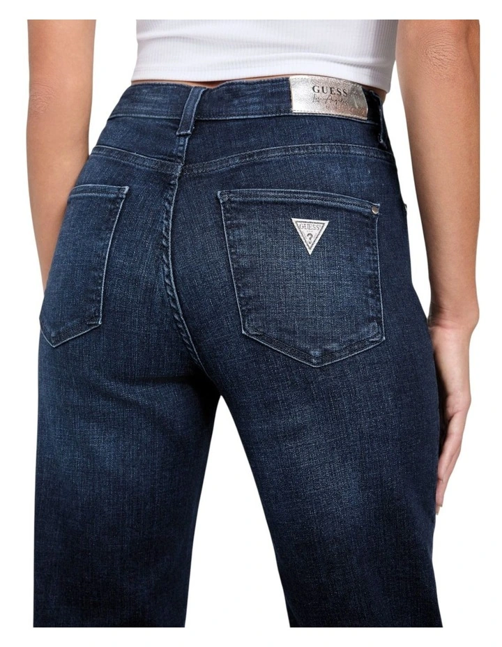Sexy Straight Jeans in Snow Fall in Dark Wash image 5