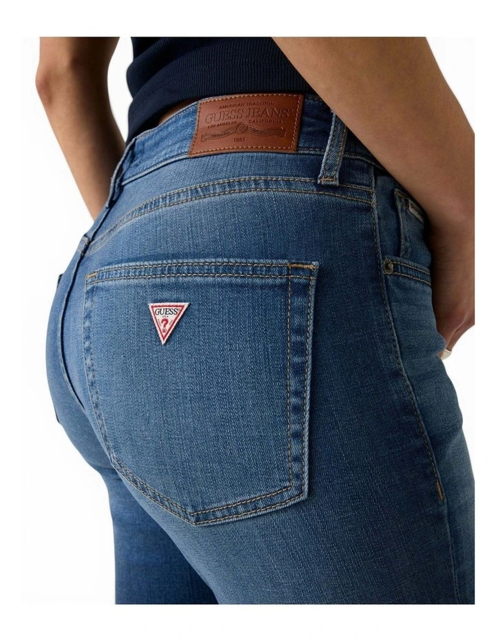 Guess Jeans G05 Blue High-Rise Skinny Jeans in Blue image 3