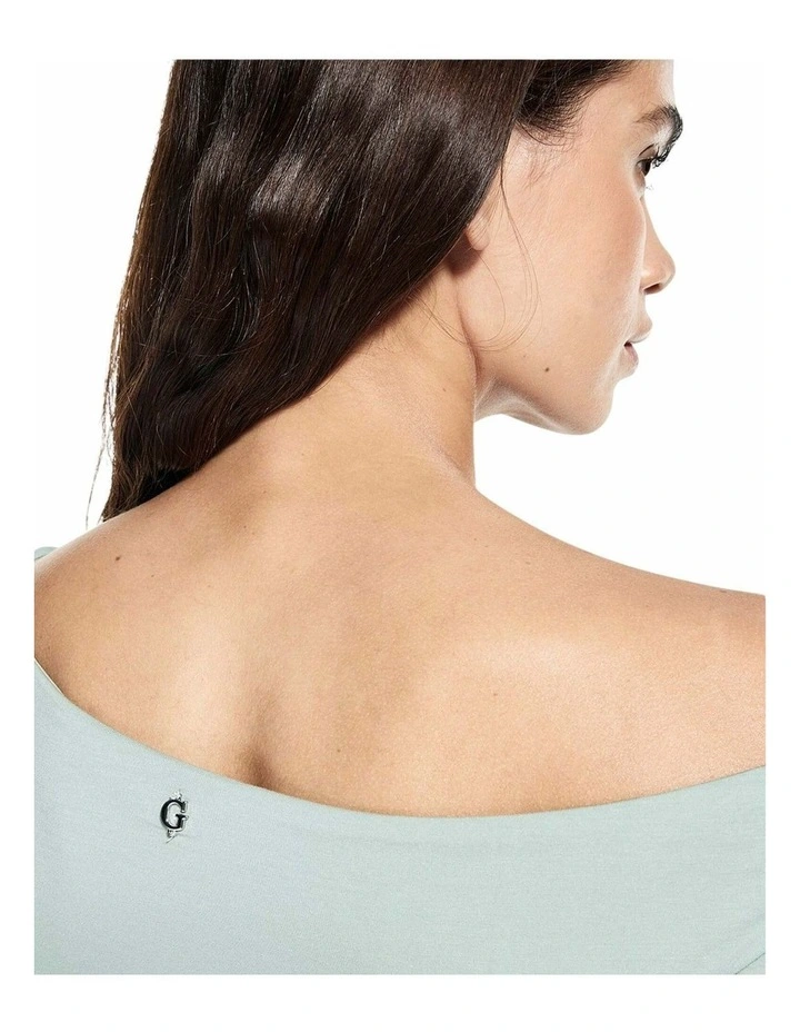Julianna Long Sleeves Top in Light Green image 6