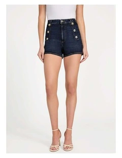 Ellie Denim Shorts in Blue