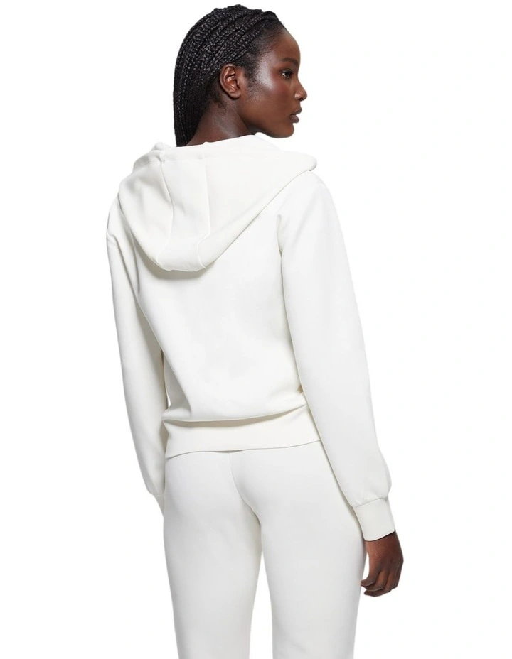 Olympe Hoodie Jacket in White image 4