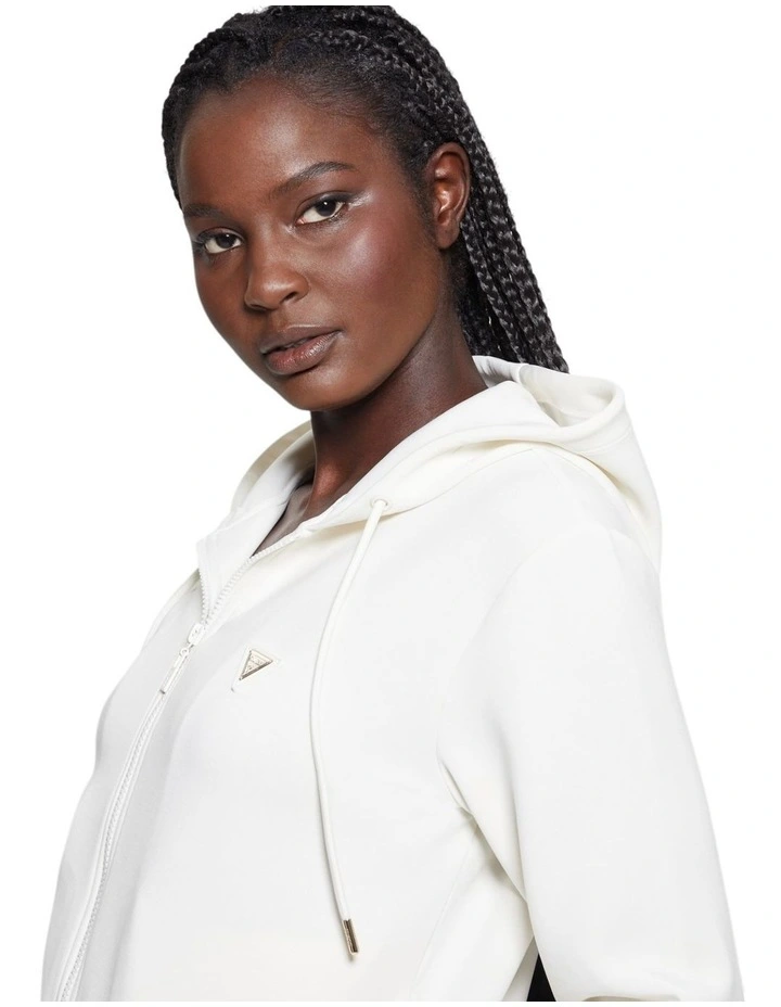 Olympe Hoodie Jacket in White image 5