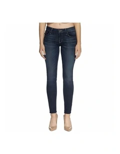 Low Rise Skinny Jeans in Dark Wash