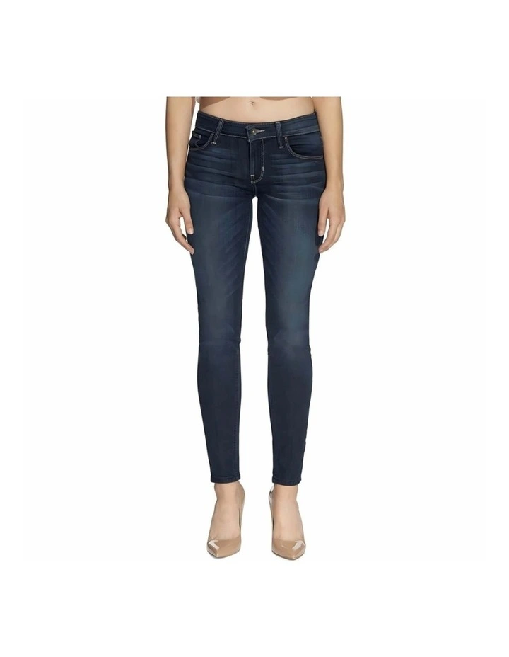 Low Rise Skinny Jeans in Dark Wash image 1