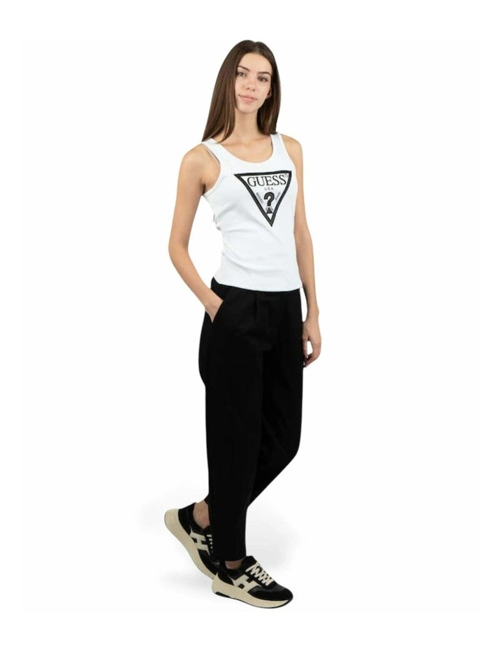 Viviana Logo Tank Top in White image 3