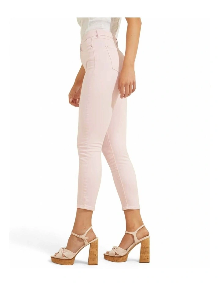 1981 Cropped Skinny Jeans in Pink image 2