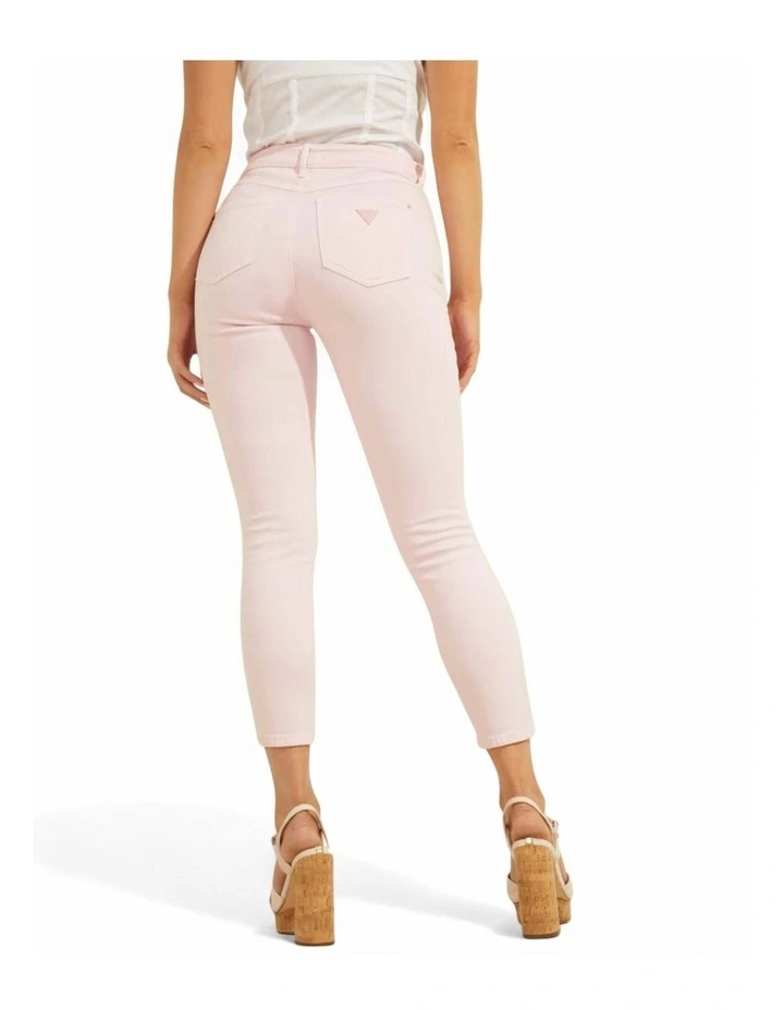 1981 Cropped Skinny Jeans in Pink image 5