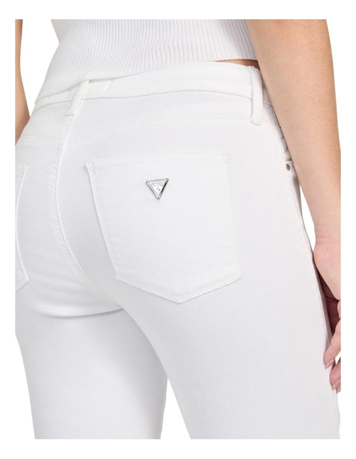 Eco Mid-Rise Sexy Curve Denim Jeans in White Wash image 5