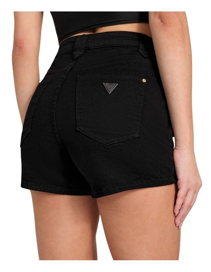 Ellie Denim Shorts in Black image 5