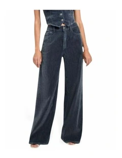 Eco Bellflower Wide Leg Jeans in Oasis Blue